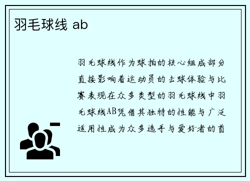 羽毛球线 ab